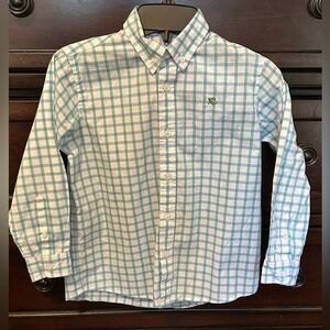 J. Bailey Boys White and Blue Button-Down Roscoe Shirt. Sz. 5